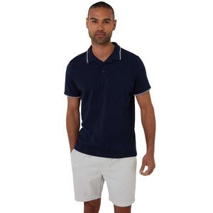 Threadbare Mens Arnwick Short-Sleeved Polo Shirt / Navy